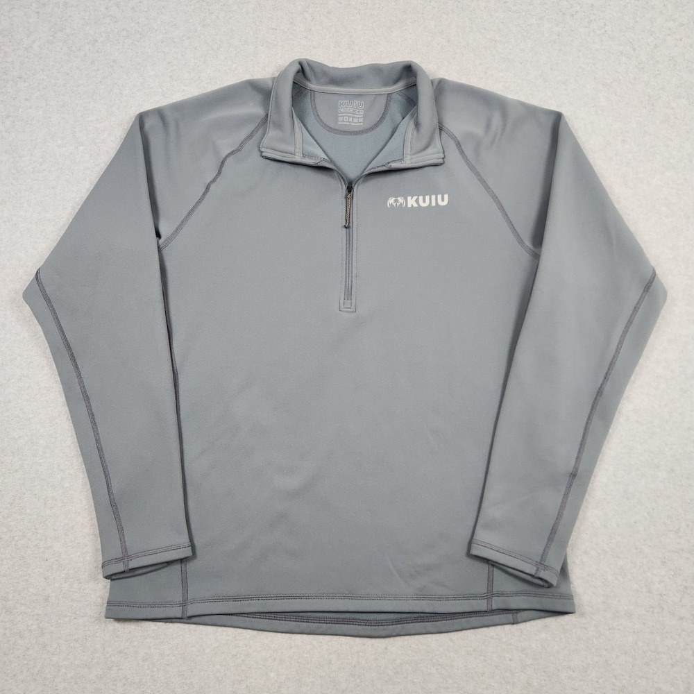KUIU Fleece XL Gray Peloton 200 Karuishi Makspec Zip Pullover Outdoor Hunting